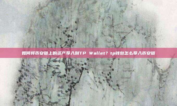 如何将币安链上的资产导入到TP Wallet？tp钱包怎么导入币安链