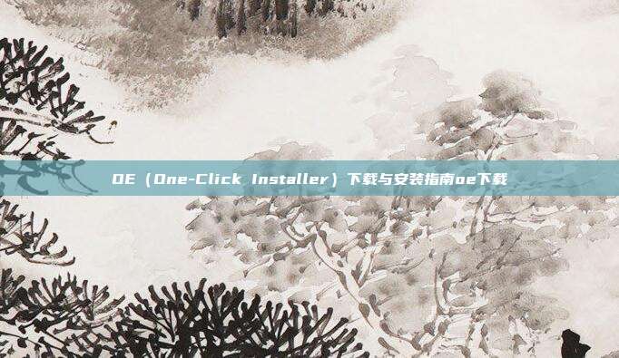 OE（One-Click Installer）下载与安装指南oe下载