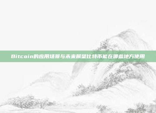 Bitcoin的应用场景与未来展望比特币能在哪些地方使用