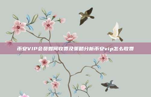 币安VIP会员如何收费及策略分析币安vip怎么收费