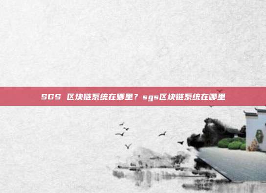 SGS 区块链系统在哪里？sgs区块链系统在哪里