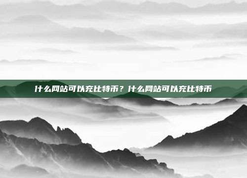 什么网站可以充比特币？什么网站可以充比特币