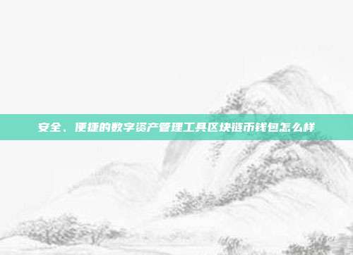 安全、便捷的数字资产管理工具区块链币钱包怎么样