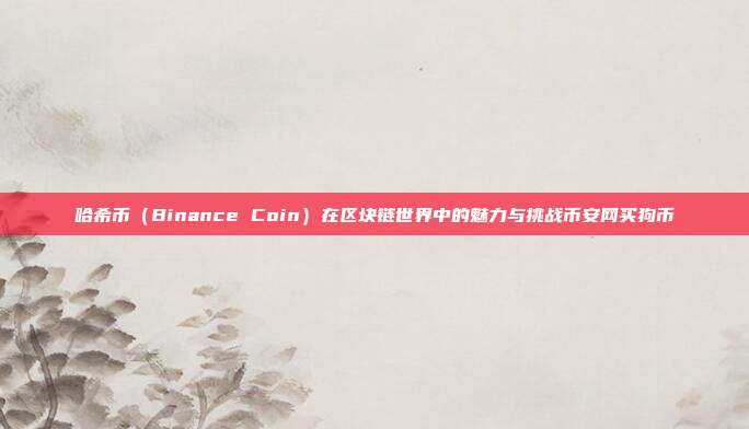 哈希币（Binance Coin）在区块链世界中的魅力与挑战币安网买狗币