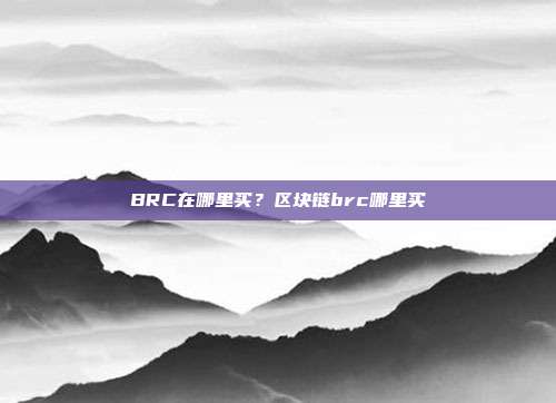 BRC在哪里买？区块链brc哪里买