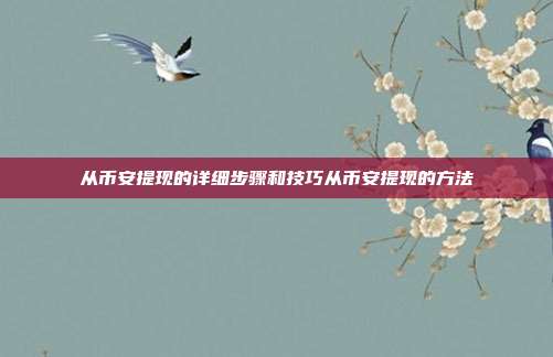 从币安提现的详细步骤和技巧从币安提现的方法