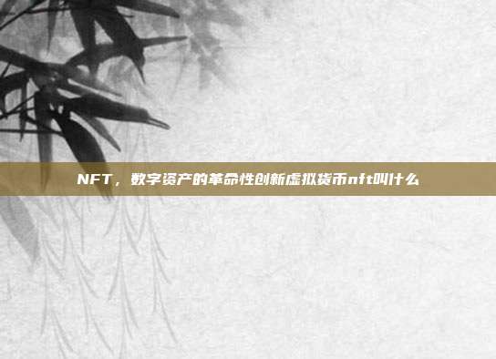 NFT，数字资产的革命性创新虚拟货币nft叫什么