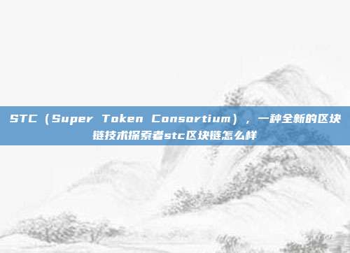 STC（Super Token Consortium），一种全新的区块链技术探索者stc区块链怎么样