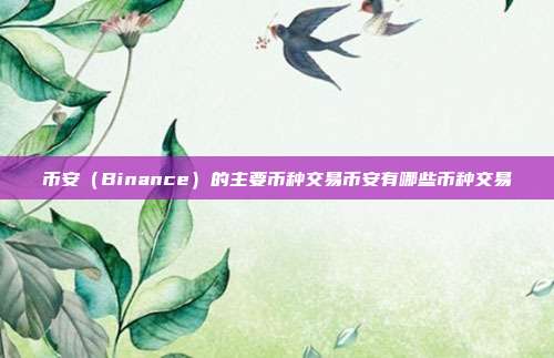 币安（Binance）的主要币种交易币安有哪些币种交易