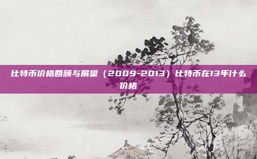 比特币价格回顾与展望（2009-2013）比特币在13年什么价格