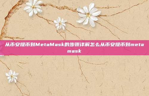 从币安提币到MetaMask的步骤详解怎么从币安提币到metamask