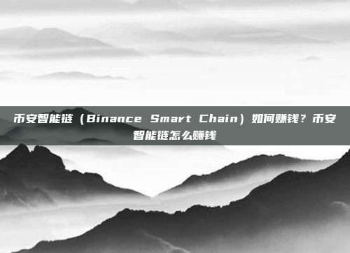 币安智能链（Binance Smart Chain）如何赚钱？币安智能链怎么赚钱