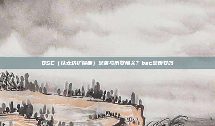 BSC（以太坊扩展链）是否与币安相关？bsc是币安吗