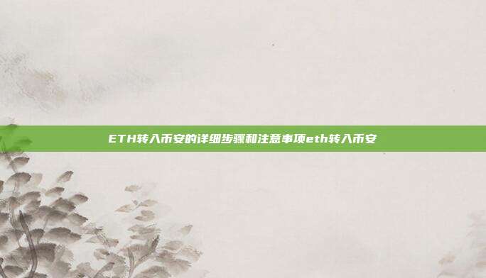 ETH转入币安的详细步骤和注意事项eth转入币安