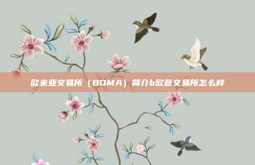 欧米亚交易所（BOMA）简介b欧意交易所怎么样