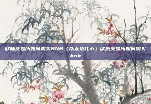 欧陆交易所如何购买BNB（以太坊代币）欧意交易所如何购买bnb