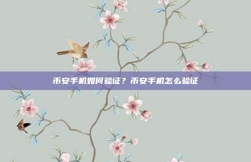 币安手机如何验证？币安手机怎么验证