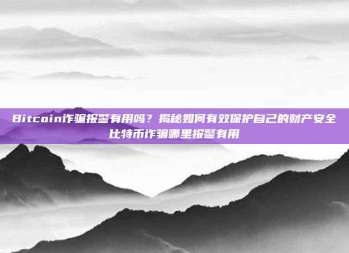 Bitcoin诈骗报警有用吗？揭秘如何有效保护自己的财产安全比特币诈骗哪里报警有用