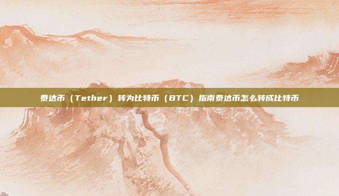 泰达币（Tether）转为比特币（BTC）指南泰达币怎么转成比特币