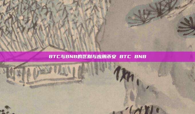 BTC与BNB的区别与应用币安 BTC BNB