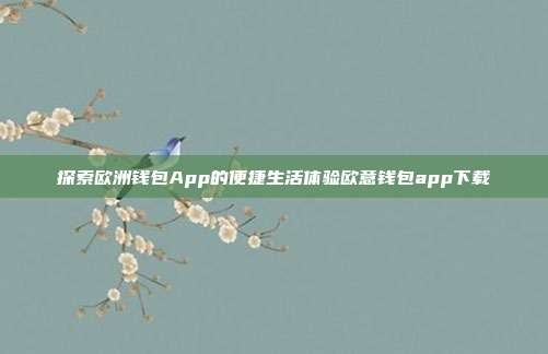 探索欧洲钱包App的便捷生活体验欧意钱包app下载