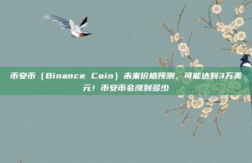 币安币（Binance Coin）未来价格预测，可能达到3万美元！币安币会涨到多少