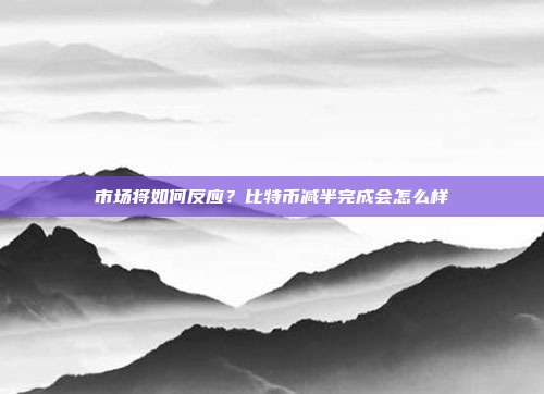 市场将如何反应？比特币减半完成会怎么样