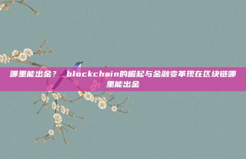 哪里能出金？ blockchain的崛起与金融变革现在区块链哪里能出金