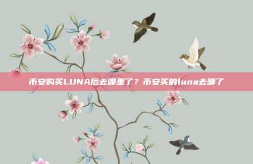 币安购买LUNA后去哪里了？币安买的luna去哪了