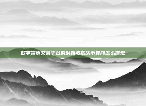 数字货币交易平台的创新与挑战币安网怎么体现