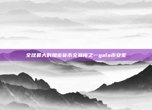 全球最大的加密货币交易所之一gala币安宝