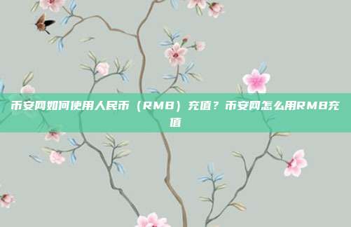 币安网如何使用人民币（RMB）充值？币安网怎么用RMB充值