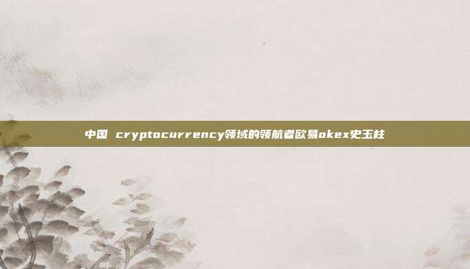 中国 cryptocurrency领域的领航者欧易okex史玉柱