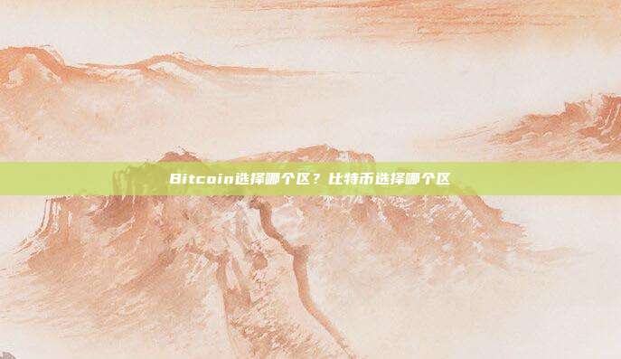 Bitcoin选择哪个区？比特币选择哪个区