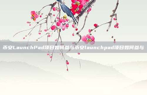 币安LaunchPad项目如何参与币安launchpad项目如何参与