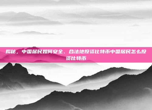 揭秘，中国居民如何安全、合法地投资比特币中国居民怎么投资比特币