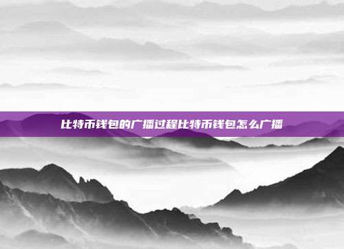 比特币钱包的广播过程比特币钱包怎么广播