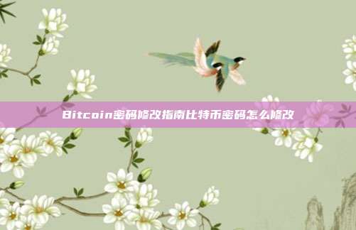 Bitcoin密码修改指南比特币密码怎么修改