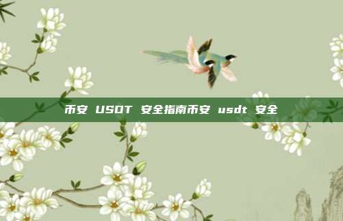 币安 USDT 安全指南币安 usdt 安全