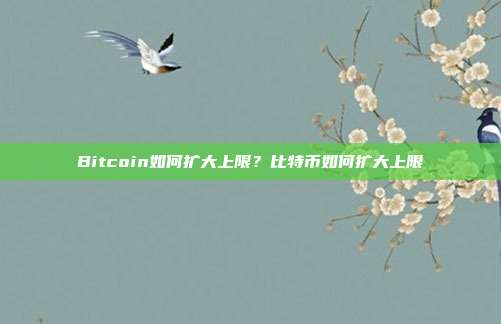 Bitcoin如何扩大上限？比特币如何扩大上限