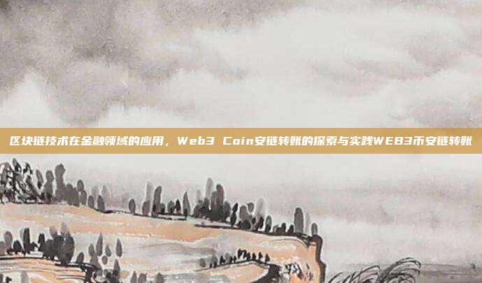 区块链技术在金融领域的应用，Web3 Coin安链转账的探索与实践WEB3币安链转账