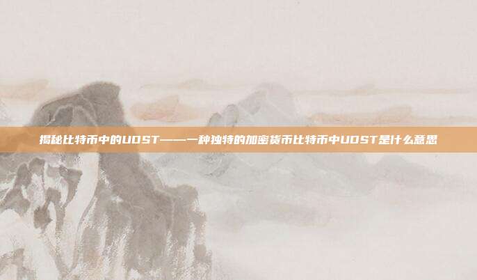 揭秘比特币中的UDST——一种独特的加密货币比特币中UDST是什么意思