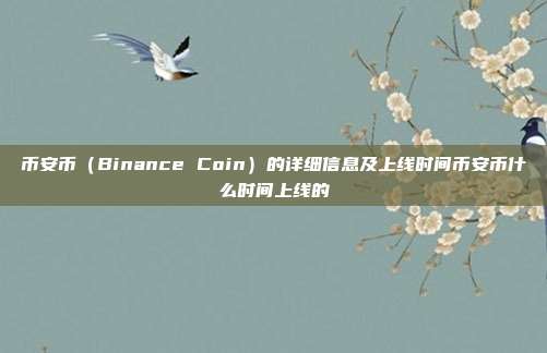 币安币（Binance Coin）的详细信息及上线时间币安币什么时间上线的