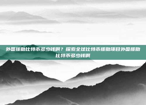 外国援助比特币多少钱啊？探索全球比特币援助项目外国援助比特币多少钱啊