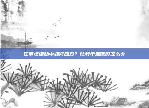 在市场波动中如何应对？比特币走低时怎么办