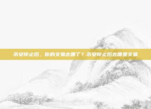 币安停止后，你的交易去哪了？币安停止后去哪里交易