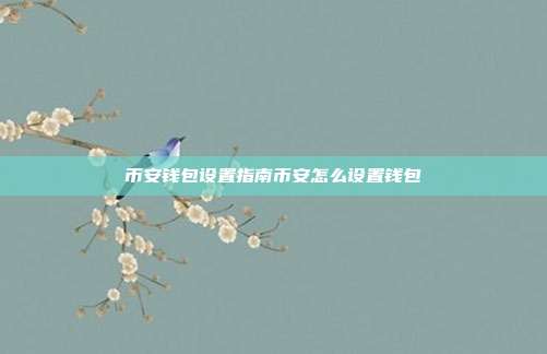 币安钱包设置指南币安怎么设置钱包