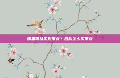 哪里可以买到币安？合约怎么买币安