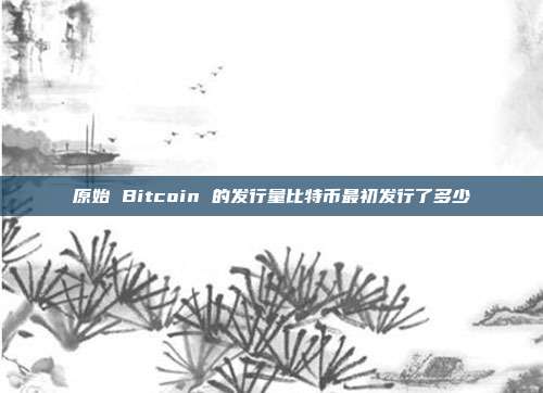 原始 Bitcoin 的发行量比特币最初发行了多少