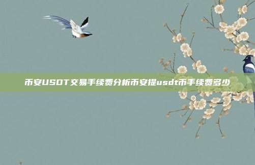 币安USDT交易手续费分析币安提usdt币手续费多少